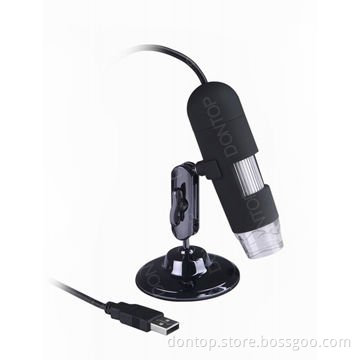 Dontop Optics High Quality 1.3 Mega Pixels 200X USB Digital Microscope with 8 LED White Light